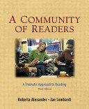 Stock image for A COMMUNITY OF READERS : A THEMATIC APPRO - ROBERTA; LOMBARDI ALEXANDER for sale by Books Puddle