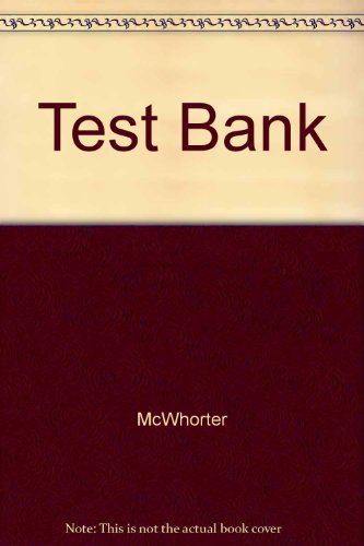 Imagen de archivo de Test Bank a la venta por Better World Books