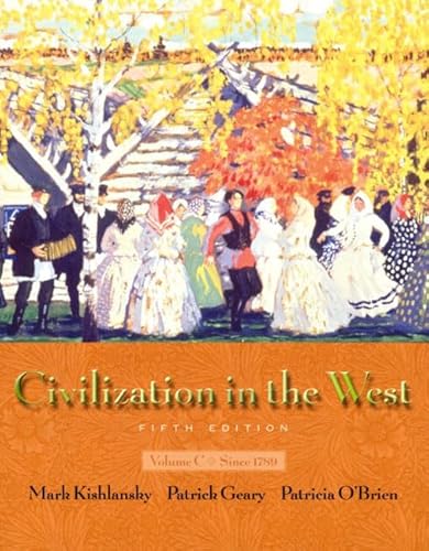 Beispielbild fr Civilization in the West, Vol. C: Chapters 20-30, Fifth Edition zum Verkauf von Wonder Book