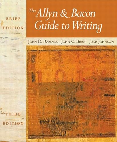 9780321106216: The Allyn and Bacon Guide to Writing: Brief Edition