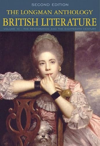 Stock image for The Longman Anthology of British Literature, Volume 1C: The Restoration and the 18th Century for sale by Wonder Book