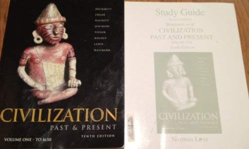 Stock image for Study Guide to Accompany Brumett Civilization: Past & Present, Vol. One, 10th for sale by a2zbooks