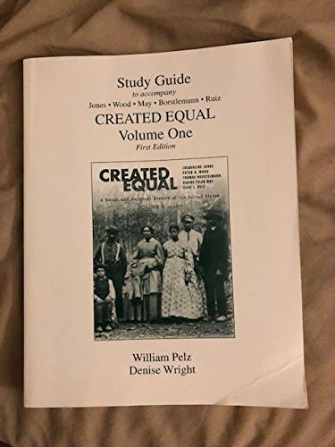 Beispielbild fr Created Equal: Study Guide, Vol. 1 zum Verkauf von HPB-Red