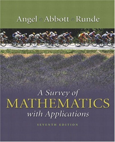 Beispielbild fr A Survey of Mathematics with Applications zum Verkauf von Better World Books