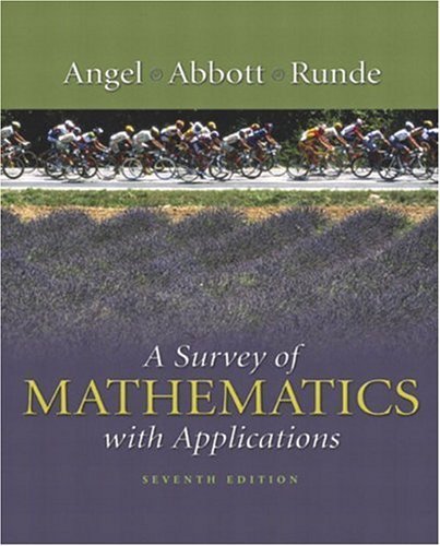 Imagen de archivo de A Survey of Mathematics with Applications a la venta por Better World Books