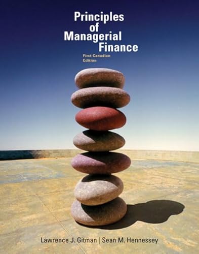 9780321115355: Principles of Managerial Finance, First Canadian Edition