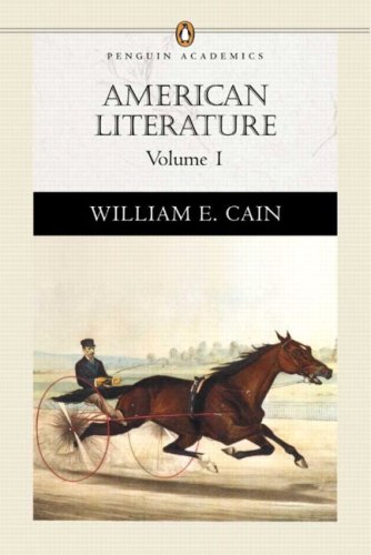 9780321116239: American Literature, Volume I (Penguin Academics Series): 1