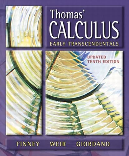 9780321117700: Thomas' Calculus, Early Transcendentals, Updated