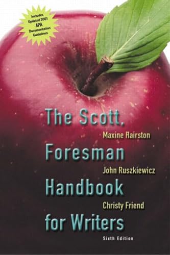 9780321125613: The Scott, Foresman Handbook, APA Update (6th Edition)