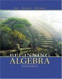 Beispielbild fr Beginning Algebra zum Verkauf von SecondSale