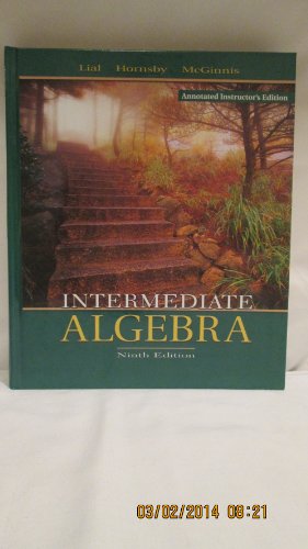 Imagen de archivo de Intermediate Algebra - Annotated Instructor's Edition a la venta por ThriftBooks-Dallas