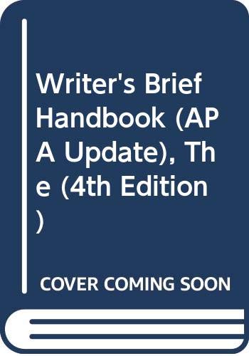 9780321127334: The Writer's Brief Handbook (APA Update)