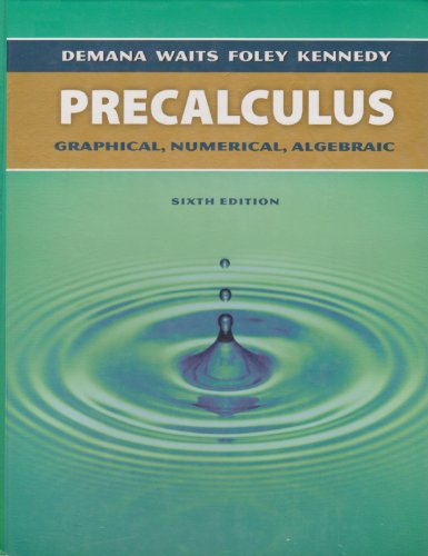 Stock image for Precalculus: Graphical, Numerical, Algebraic for sale by Your Online Bookstore
