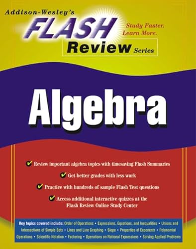 9780321143099: Algebra (ADDISON-WESLEY'S FLASH REVIEW SERIES)