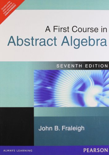 Beispielbild fr A First Course in Abstract Algebra (International Edition) zum Verkauf von Anybook.com