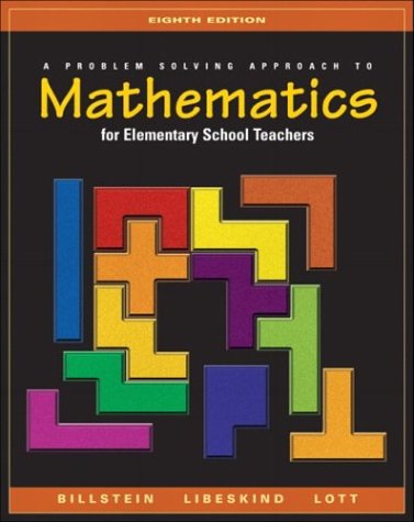 Imagen de archivo de A Problem Solving Approach to Mathematics for Elementary School Teachers a la venta por SecondSale