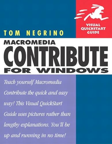 Stock image for Macromedia Contribute for Windows for sale by Better World Books