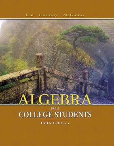 9780321168306: Algebra for College Students