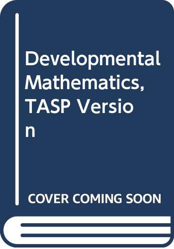 Developmental Mathematics, Tasp Version (9780321173713) by Marvin L. Bittinger