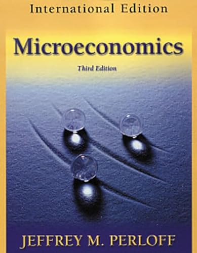 9780321181978: Microeconomics: International Edition