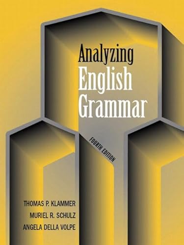 Stock image for Analyzing English Grammar for sale by Better World Books