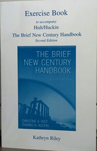 Imagen de archivo de Exercise Book to Accompany Hult/Huckin (the Brief New Century Handbook) a la venta por Small World Books