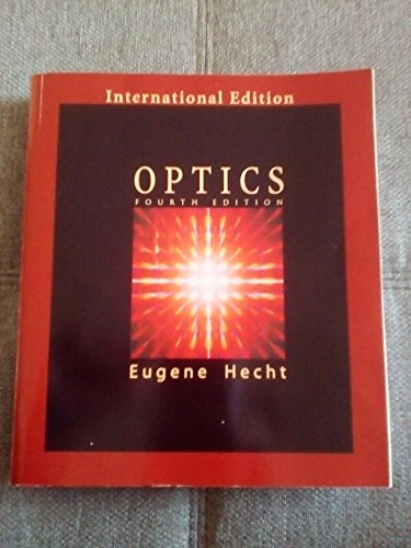 Stock image for Optics (International Edition) for sale by Brit Books