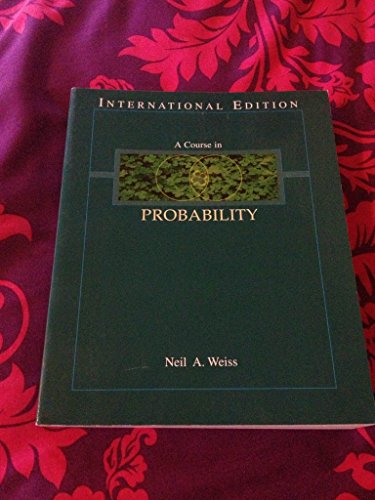 9780321189547: Course in Probability, A:International Edition