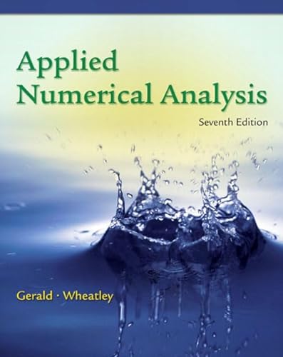 Beispielbild fr Applied Numerical Analysis zum Verkauf von Anybook.com
