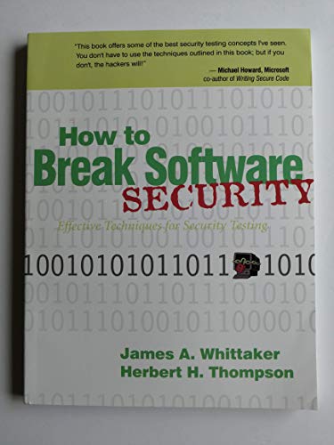 Stock image for How to Break Software Security for sale by Better World Books