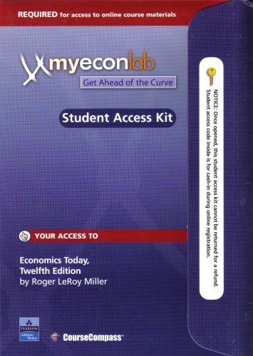 Econ Myeconlab Student Access Kit (9780321197603) by Miller, Roger LeRoy