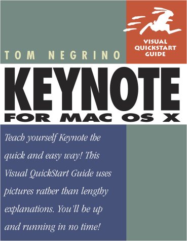 Beispielbild fr Keynote for Mac OS X : Visual QuickStart Guide zum Verkauf von Better World Books