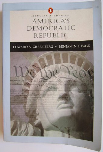 Stock image for America's Democratic Republic (Penguin Academics Series) for sale by HPB-Red