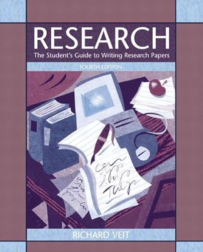 Beispielbild fr Research : The Student's Guide to Writing Research Papers zum Verkauf von Better World Books