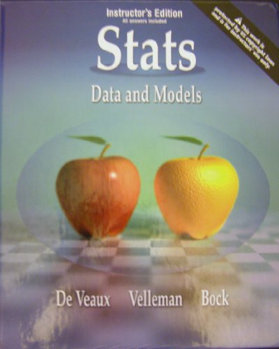 Stock image for Stats: Data and Models (Instructor's Edition) for sale by ThriftBooks-Atlanta