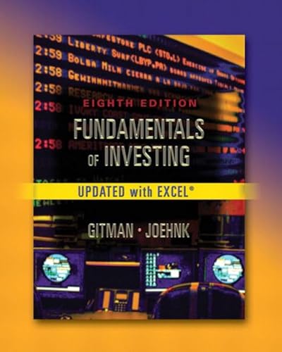 Fundamentals of Investing, Update Eighth Edition (9780321200709) by Gitman, Lawrence J.; Joehnk, Michael D.