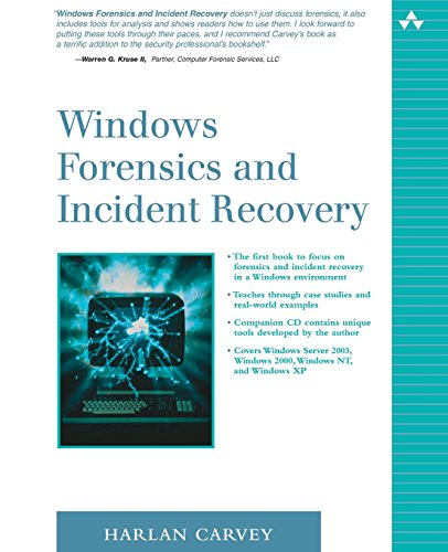 Imagen de archivo de Windows Forensics and Incident Recovery a la venta por Jenson Books Inc