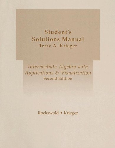 Imagen de archivo de Student's Solutions Manual a la venta por Wonder Book