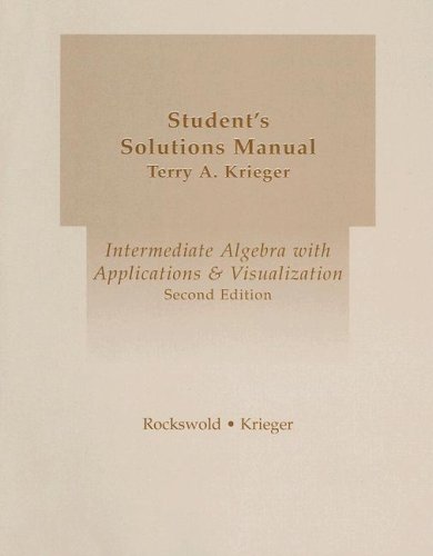 Stock image for Student's Solutions Manual for sale by Wonder Book