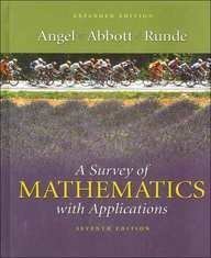 9780321206008: A Survey of Mathematics with Applications