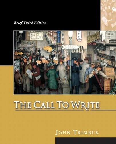 9780321207784: Call to Write, The (Book Alone)