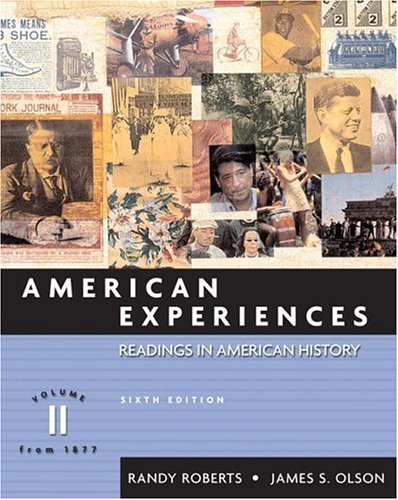Beispielbild fr American Experiences, Volume II zum Verkauf von ThriftBooks-Dallas