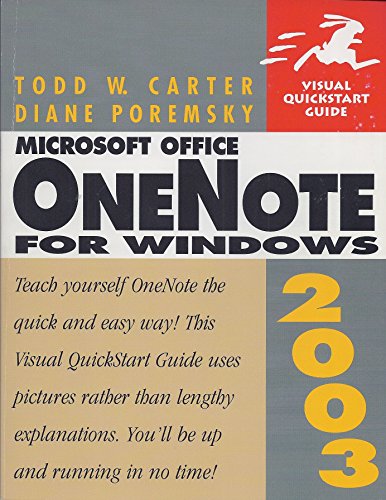 Microsoft Office OneNote 2003 for Windows (9780321223739) by Carter, Todd W.; Poremsky, Diane