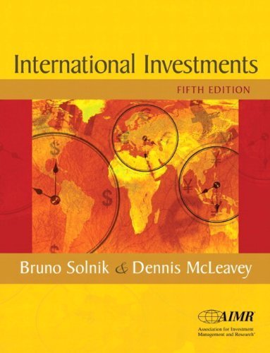International Investments and Research Navigator Package (5th Edition) (9780321223890) by Solnik, Bruno; McLeavey, Dennis