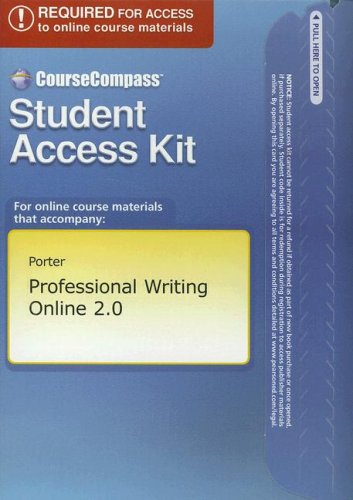 Professional Writing Online 2.0 (9780321224880) by [???]