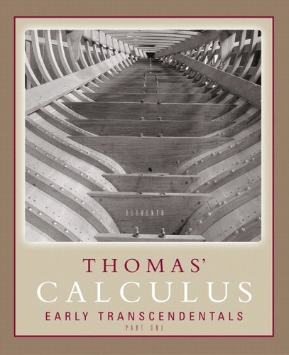 9780321226334: Thomas' Calculus Early Transcendentals Part One (Single Variable, chs. 1-11)
