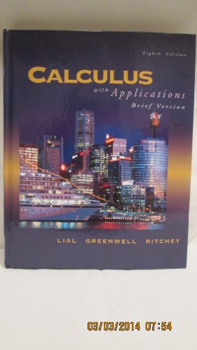 Beispielbild fr Calculus with Applications zum Verkauf von Better World Books