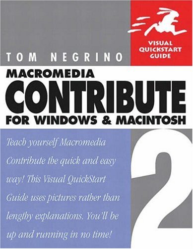 9780321228499: Macromedia Contribute 2 for Windows and Macintosh: Visual QuickStart Guide