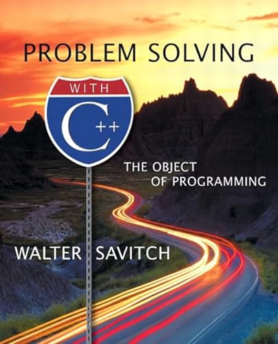 Problem Solving with C++: The Object of Programming, Visual C++ .NET Edition (9780321228611) by Savitch, Walter