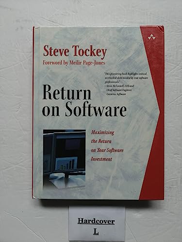Imagen de archivo de Return on Software, Maximizing the Return on Your Software Investment a la venta por COLLINS BOOKS